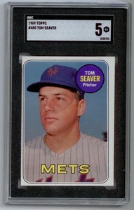 1969 Topps Baseballkarte / Tom Seaver #480 SGC 5, EX - Bild 1 von 2