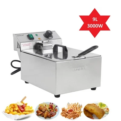 Professional stainless steel gastronomy snack electric deep fryer deep fryer 9L  - Image 1 of 4