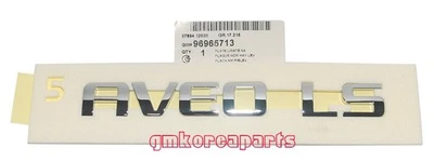 OEM GM CHEVROLET NAMEPLATE "AVEO LS" 96965713 1EA 17.7*2.1cm (GMKOREAPARTS-NA) - Image 1 of 2