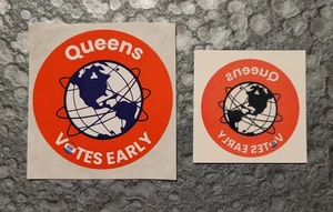 == BOARD OF ELECTIONS VOTE NYC QUEENS VOTES EARLY STICKER & TEMP TATTOO == - Bild 1 von 4