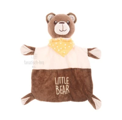 Beauty Baby Schmusetuch Bär mit Rassel Kuscheltuch LITTLE BEAR 116319 Müller