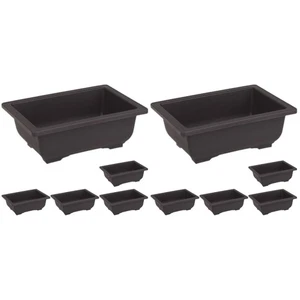 Set 2 Fioriere Rettangolari in Plastica per Piantagione Fioriera Rettangolare - Foto 1 di 12