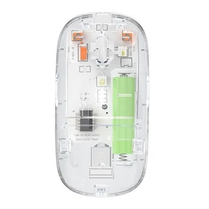 Transparente Kabellose Maus 2,4 G USB Bluetooth Wiederaufladbar Ergonomisch9193 - Bild 1 von 6