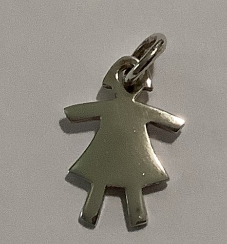 VETEMENTS Ciondolo con sagoma ragazza in argento sterling (67)