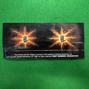 Warhammer Egrimm Van Horstmann Chaos Banner Flag Sticker Part Games Workshop 🟡 - Picture 1 of 5
