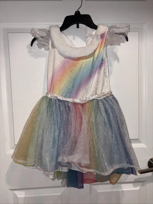 Disfraz de unicornio arco iris para niños alas cuerno Halloween talla pequeña Foto 1 de 3