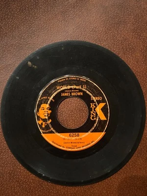 James Brown- World Parts I and II R&B Soul Classic 1969 6258 Vinyl 7'' 45 - Image 1 of 2