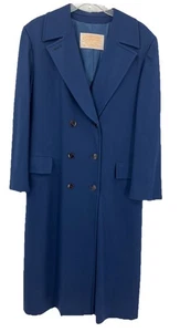 Abrigo de vestir vintage Pendleton largo de lana de doble botonadura azul cadete para mujer 12’s - Imagen 1 de 20
