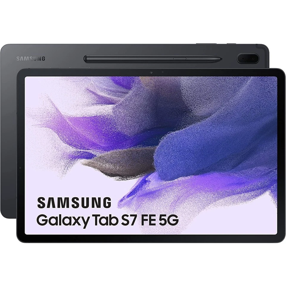 Samsung Galaxy Tab S7 FE 5G LTE 64GB Mystic Black Android Tablet - Bild 1 von 1
