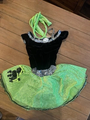 Disfraz de Baile A Wish Come True CL Niños Grande Juvenil Competición Pluma Lima Foto 1 de 4