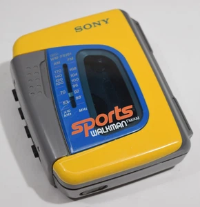 Sony Walkman WM-FS191 Sports Yellow Cassette Player - Works! - Picture 1 of 4