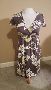 Women's Ladies New York and Co dress tropical XS v-neck - Bild 1 von 3