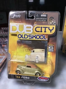 Jada Dub City Old Skool Gold '36 Ford Car Gold & Die Cast 1/64 Scale 2005 Wave 1 - Picture 1 of 3