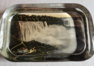 Pisapapeles de vidrio de colección de las Cataratas del Niágara Maid of the Mist recuerdo - Imagen 1 de 4