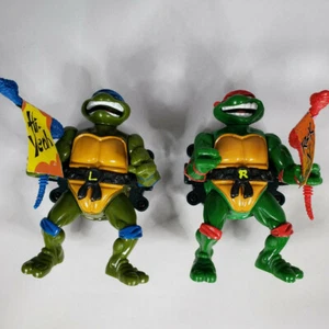 Talkin' Teenage Mutant Ninja Turtles TMNT Leonardo & Raphael (1991) - Picture 1 of 5