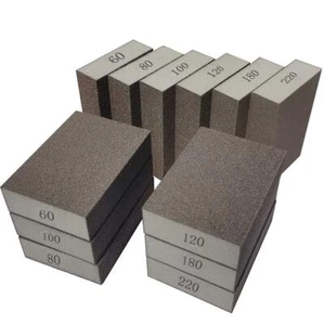 12 Pcs Sanding Sponges 60-220 Grit Sanding Blocks for Wood Drywall Metal Glasses - Picture 1 of 10