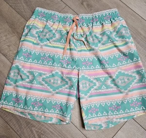 Chubbies Mens Swim Trunks Size XL 4" Inseam Aztec Multicolor - Picture 1 of 3
