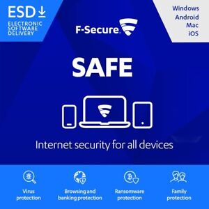 F-SECURE SAFE INTERNET SECURITY 2023 2024 - FOR 3 PC DEVICE - DOWNLOAD GLOBAL