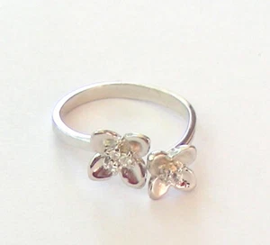 BEAUTIFUL PURE SILVER RING SIZE ADJUSTABLE FREE SHIPPING SR 15 - Imagen 1 de 2