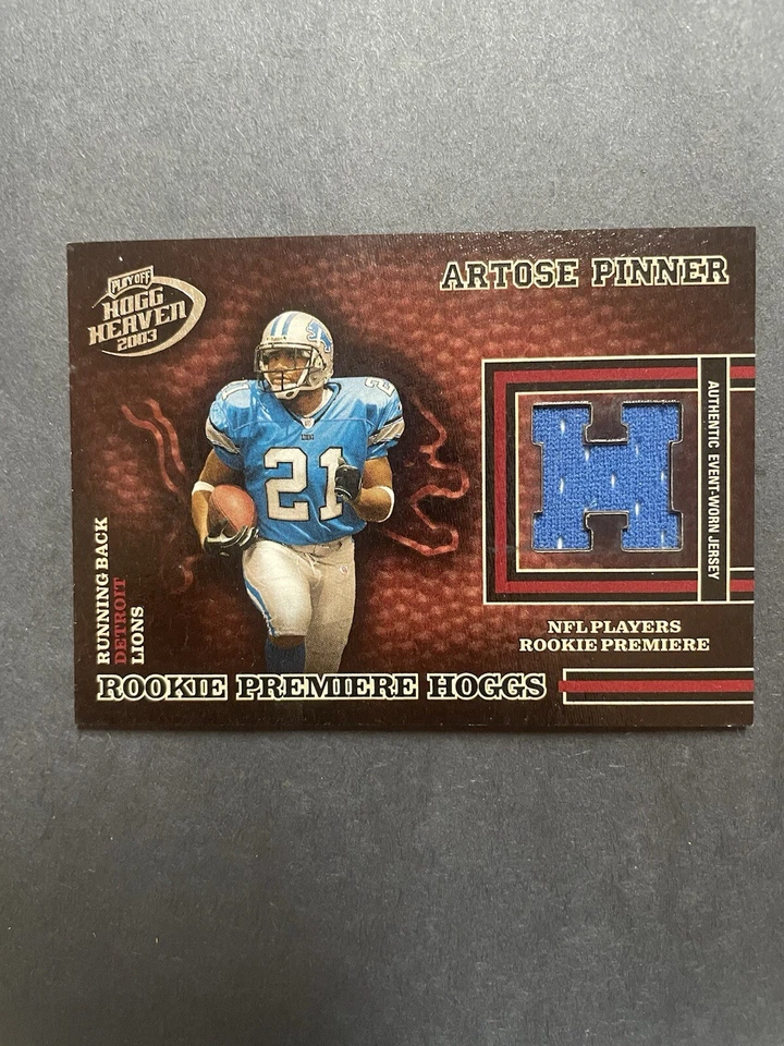 2003 Playoff Hogg Heaven Premiere Hoggs /750 Artose Pinner #217 Rookie RC - Image 1 of 2