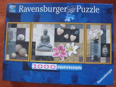 1000 Teile Puzzle von Ravensburger - Triptychon - Titel: Wellness - Bild 1 von 4