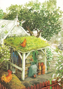 Karte: Inge Löök - Geräteschuppen im Garten / Nr. 121 - Picture 1 of 1