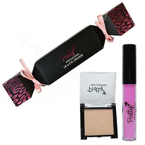 Xmas Cracker Makeup Gift Set Lip Gloss & Eyeshadow Stocking Filler Secret Santa - Picture 1 of 4