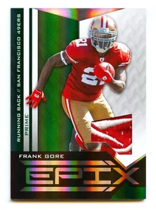 FRANK GORE 2010 EPIX SAN FRANCISCO 49ers REEBOK LOGO PATCH #5/5 *GAME-USED* - Picture 1 of 3