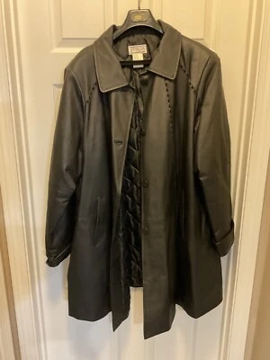 Long Leather Jacket - Image 1 of 4