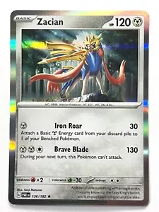 Zacian 136/182 Holo Rare - Paradox Rift Pokemon TCG - Pack Fresh Near Mint NM! - Picture 1 of 4