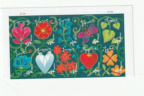 Scott # 4531 - 4540  US  Garden of Love  Block 10 stamps  M/NH O/G  Free Ship Cover