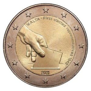 Malte - 2 euros 2011 commémorative Élection des premiers représentants - monnaie - Imagen 1 de 2