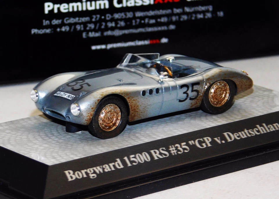 BORGWARD 1500 RS #35 德国大奖赛 1958 DIRTY PREMIUM CLASSIXXS LIM. 18131 1/43 — 第 1/1 张图片