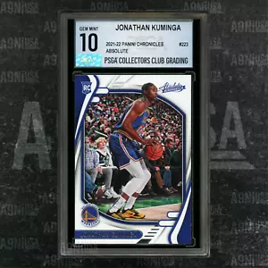 2021-22 Panini Chronicles Absolute #223 Jonathan Kuminga RC GS Warriors PSGA 10 - Foto 1 di 3