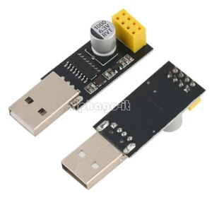 USB to ESP8266 ESP-01/01S Serial TTL Wifi Module Development Wifi Adapter CH340G - Foto 1 di 4