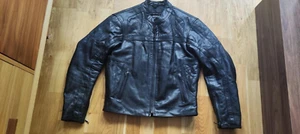 BKS Leather Motorcycle Jacket size UK42 EU52 Large - Picture 1 of 22