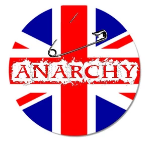 ANARCHY Punk Button Pin NEU 2,5cm Punkrock Oi! Skinhead Anarchie Punx Rebell - Picture 1 of 2