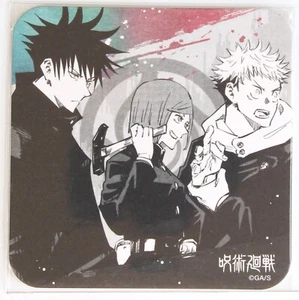 Jujutsu Kaisen Art Paper Coaster Card Vol.1 Yuji Itadori Megumi Fushiguro Nobara - Picture 1 of 4