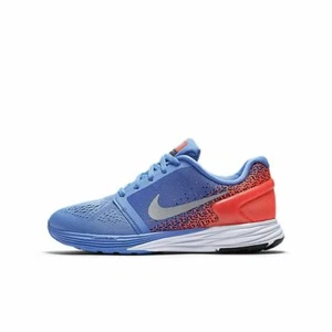 NIKE LUNRGLIDE 7 GS SZ 6Y CHALK BLUE METALLIC SILVER OBSIDIAN NRG 747966-401 - Picture 1 of 3