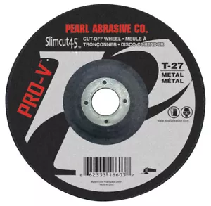 Ruedas delgadas de corte Pearl PVDCW45A 4-1/2 x 0,045 x 7/8 Slimcut45 Pro-V AO, tipo... - Imagen 1 de 1