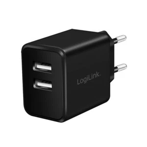 12W Schnellladegerät 2 x USB Reise Adapter 2.4A USB Netzteil Smartphone schwarz - Bild 1 von 9