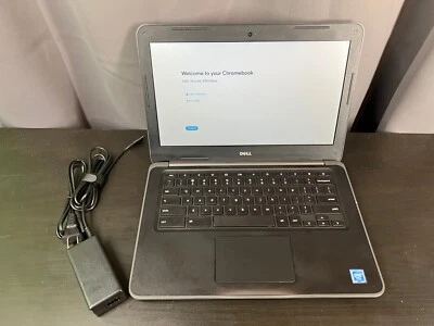 Dell Chromebook 3380 (13.3", Intel 1.60GHz, 4GB, 16GB, ChromeOS) with Charger - Image 1 of 4