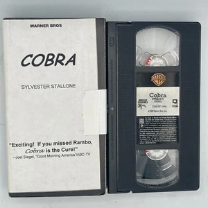 Cobra (1986), VHS Movie, Warner Home Video (?) Clamshell w NO SLIP COVER, CULT - Picture 1 of 2