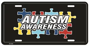 Autism Awareness Embossed Metal License Plate Sign - Picture 1 of 1