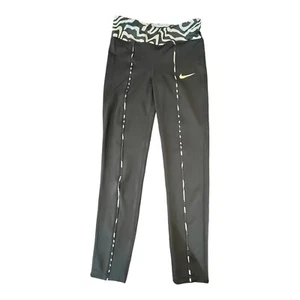 Nike Black Zebra One Legging Training Tight Fit Size (Big Girls XL) - Picture 1 of 7