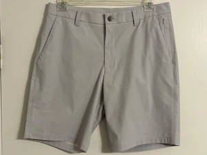 Neu mit Etikett CRZ Yoga Shorts Herren Größe 34 Stretch Performance 20 Zoll Chino Golf Shorts grau - Bild 1 von 7