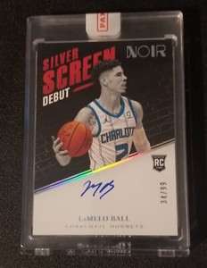 LaMELO BALL RC ONCARD AUTO 20-21 Panini NOIR Silver Screen DEBUT 34/99 