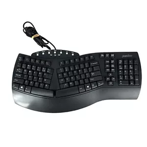 Ergonomic Keyboard Split Perixx Periboard-512 Wired Multimedia Keys Palm Rest - Picture 1 of 6