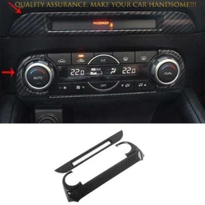 For Mazda CX-5 17-24 Carbon Look Center Console AC Switch Control Panel Trim 2X - Picture 1 of 7