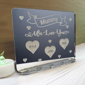 Personalised Love You Family Present Unique Love Candle Mothers Day Gift Silver - Picture 1 of 2